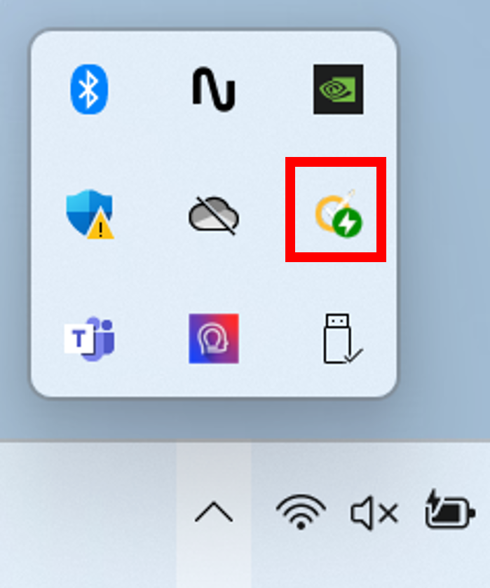 1. 右键点击工作列的Norton 360 for Gamers图示